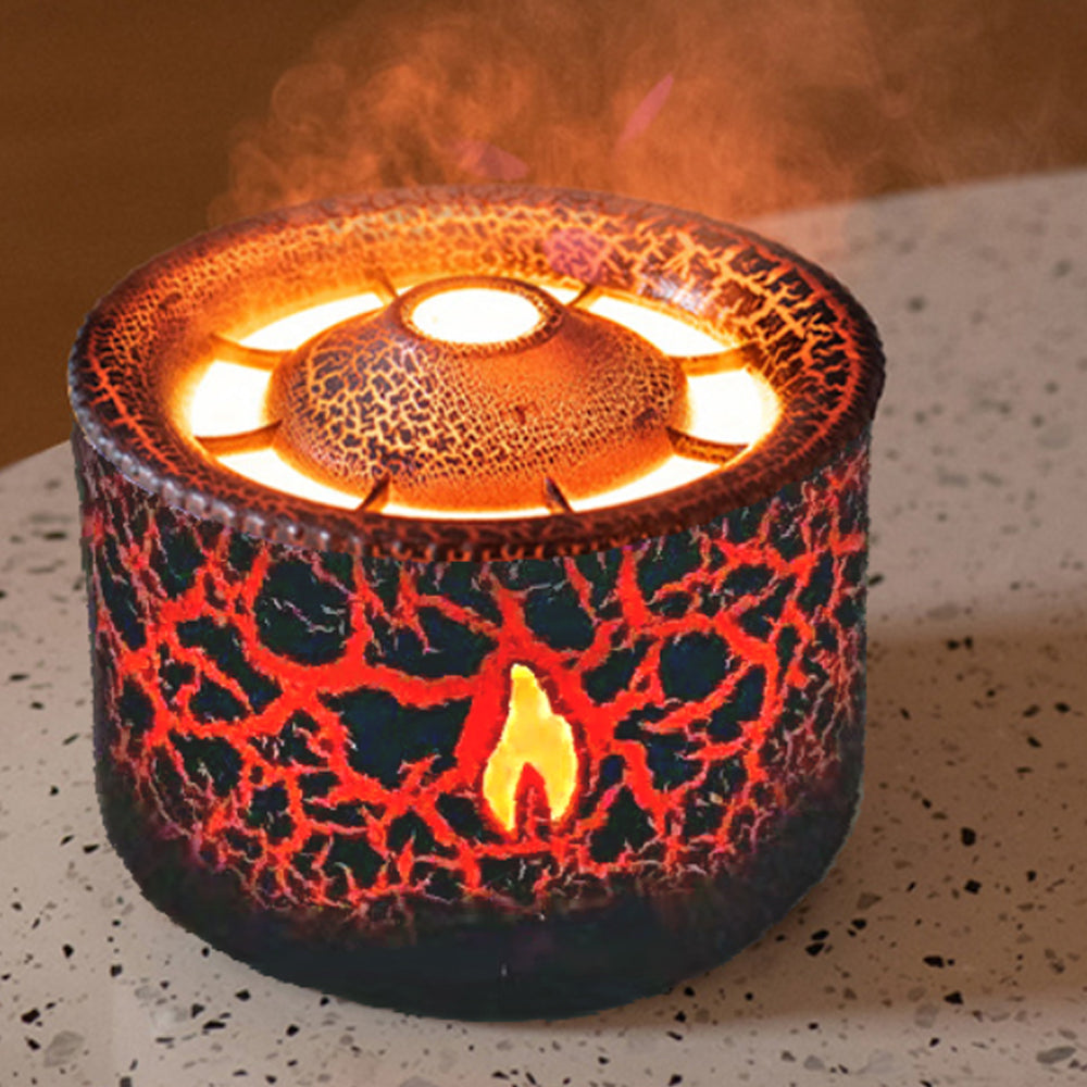 Usb Powered Volcanic Flame Design Portable Aroma Diffuser