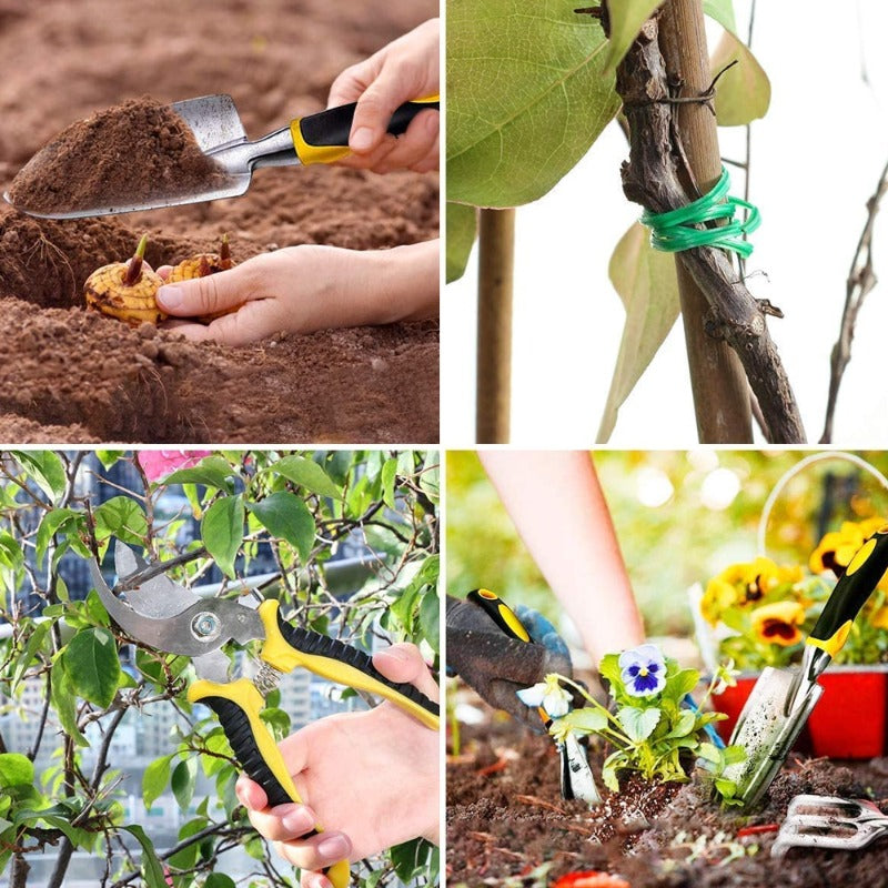 7Pcs Gardening Tools Planting Grafting Kit Storage Bag