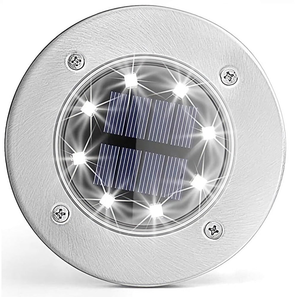 Solar Powered Outdoor White Led Stake Ground Garden Lights