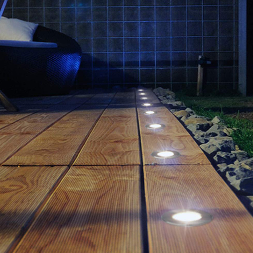 Solar Powered Outdoor White Led Stake Ground Garden Lights