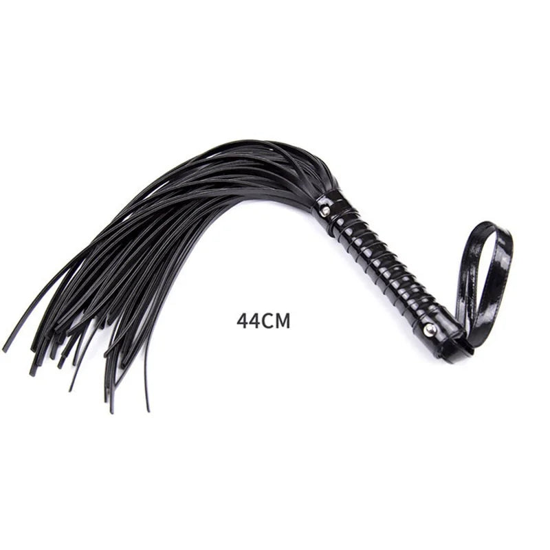 2023 New Horse Riding Crop Equestrian Whips Soft Faux Leather Harness Handle Teaching Training Tool