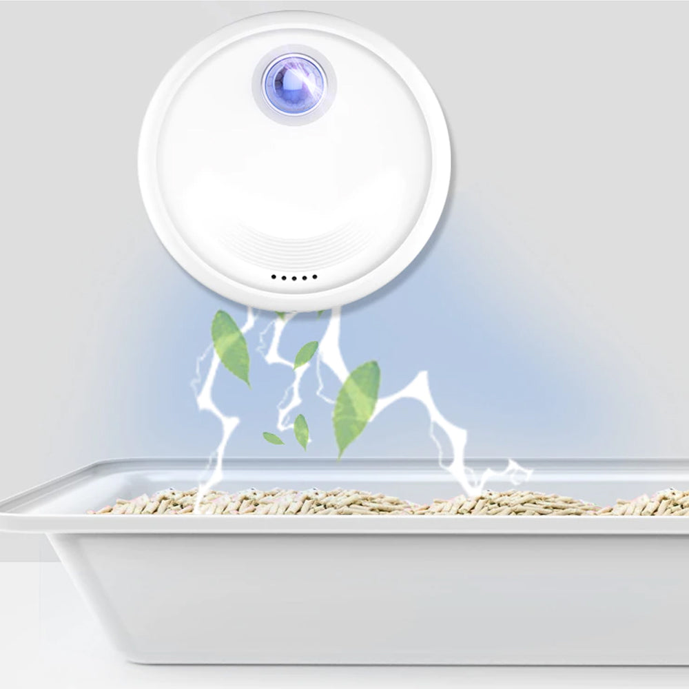 Usb Rechargeable Deodorising Odour Purifier Cat Litter Box