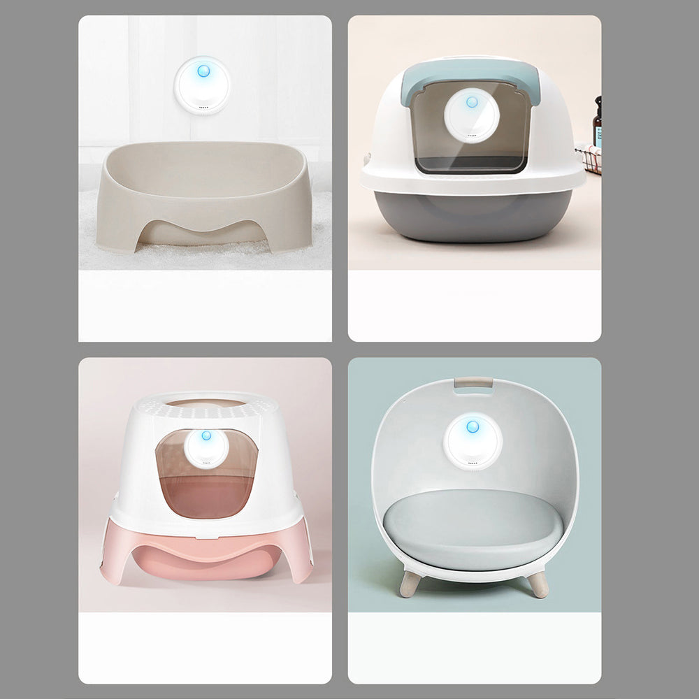 Usb Rechargeable Deodorising Odour Purifier Cat Litter Box