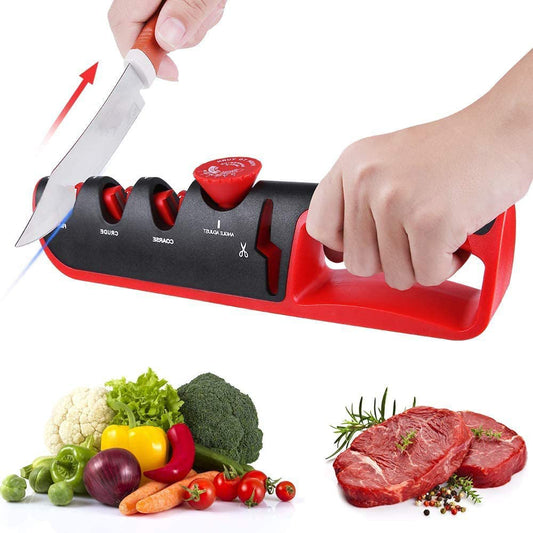 4-In-1 Multifunctional Manual Knife Sharpener