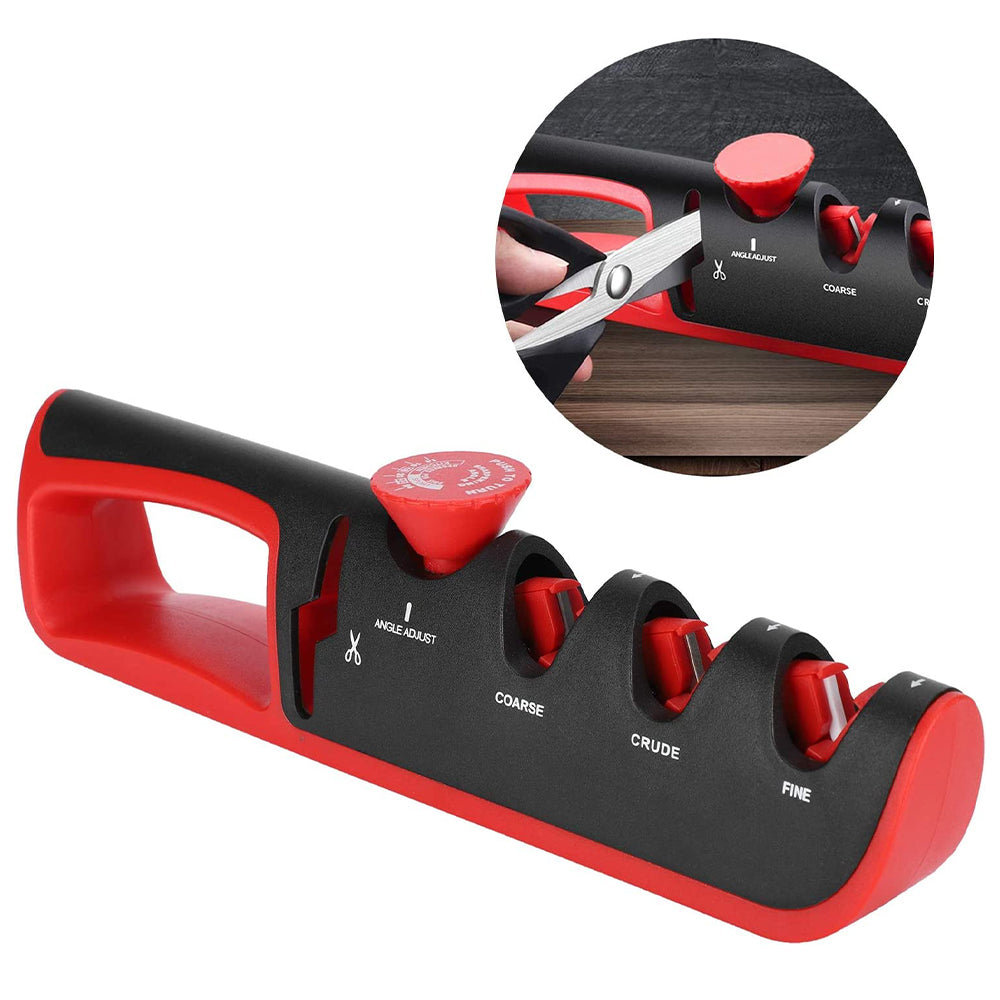 4-In-1 Multifunctional Manual Knife Sharpener