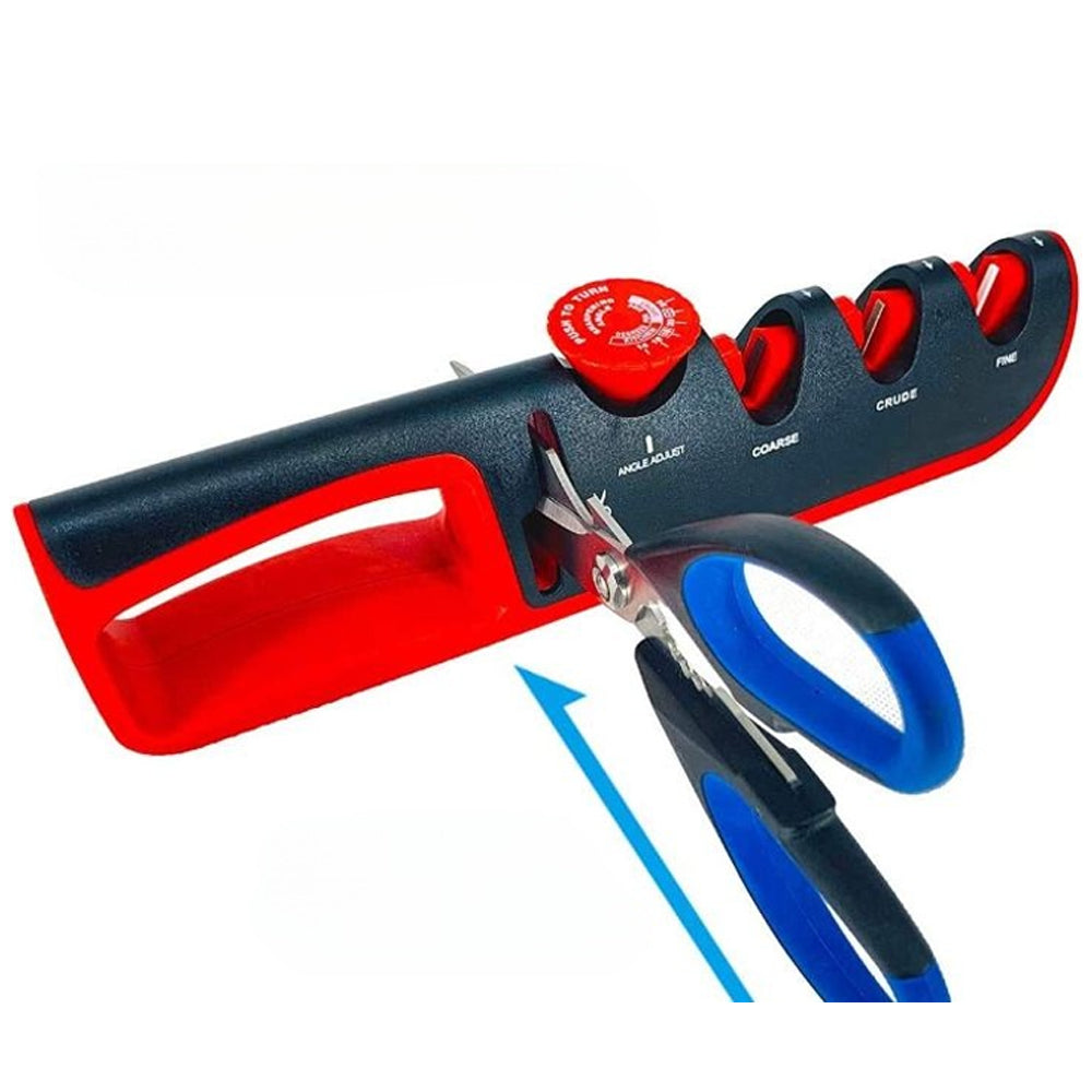 4-In-1 Multifunctional Manual Knife Sharpener