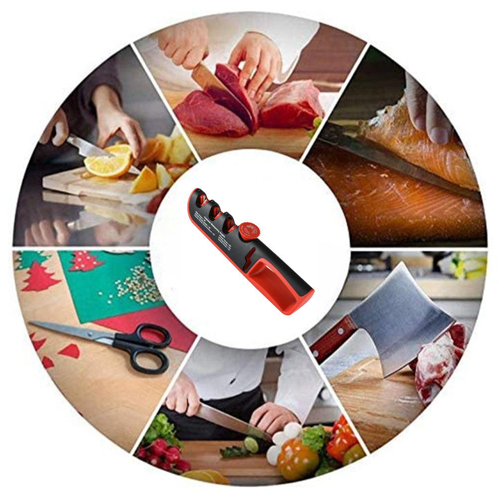 4-In-1 Multifunctional Manual Knife Sharpener