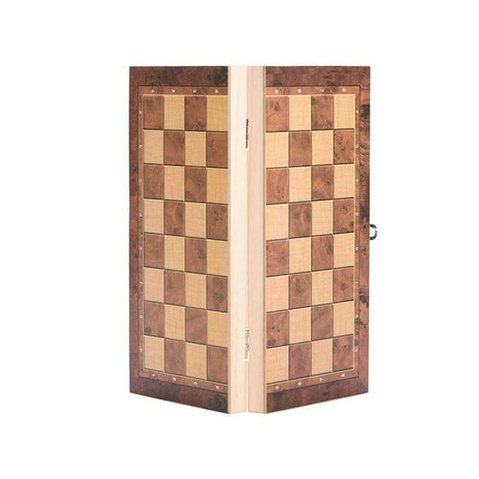 3-In-1 Large Folding Chessboard Checkers Gaming Set