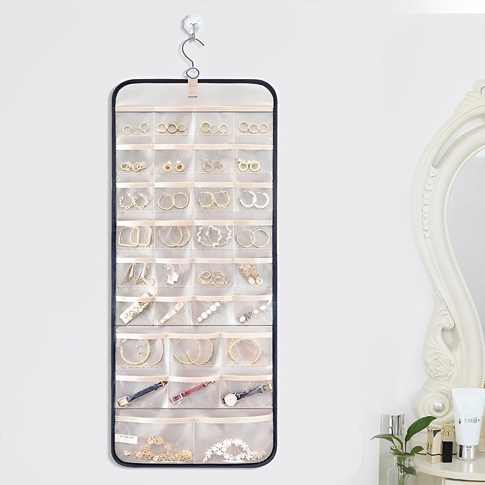 Veile Studios Hanging Antitangle Necklace Jewellery Organizer Pvc Metal Hooks 80 Characters