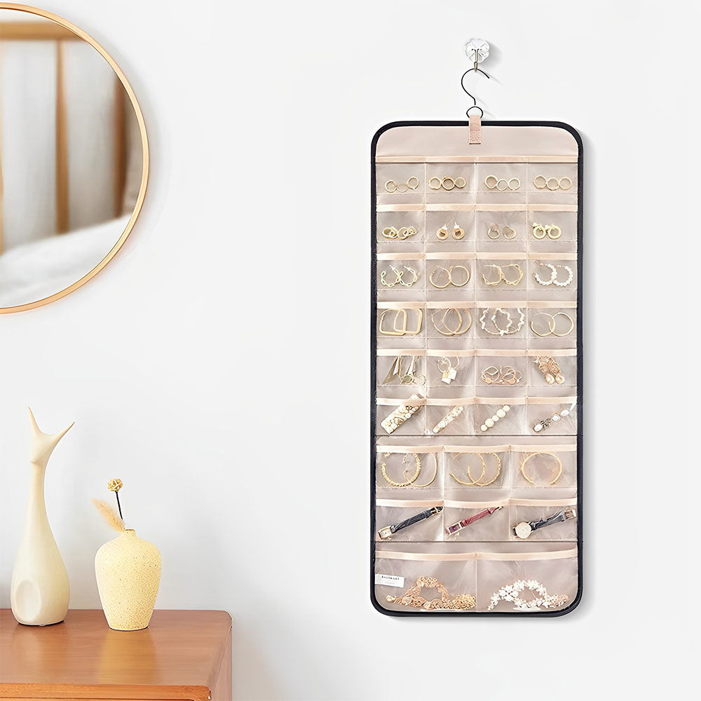 Veile Studios Hanging Antitangle Necklace Jewellery Organizer Pvc Metal Hooks 80 Characters