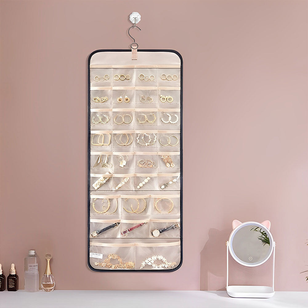 Veile Studios Hanging Antitangle Necklace Jewellery Organizer Pvc Metal Hooks 80 Characters