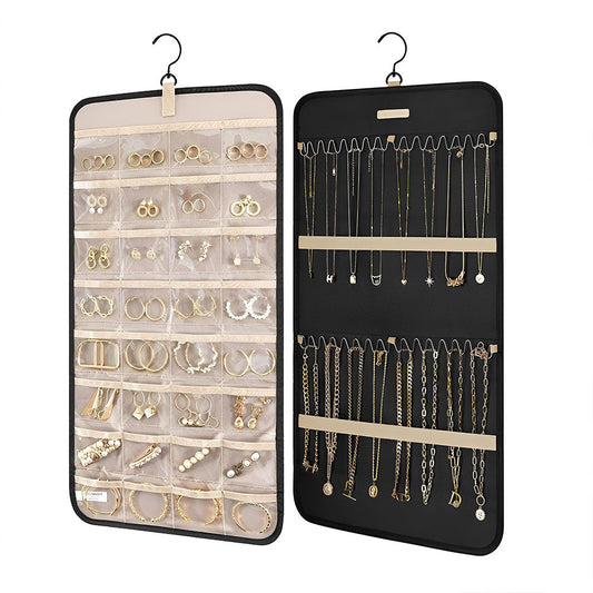 Veile Studios Hanging Antitangle Necklace Jewellery Organizer Pvc Metal Hooks 80 Characters