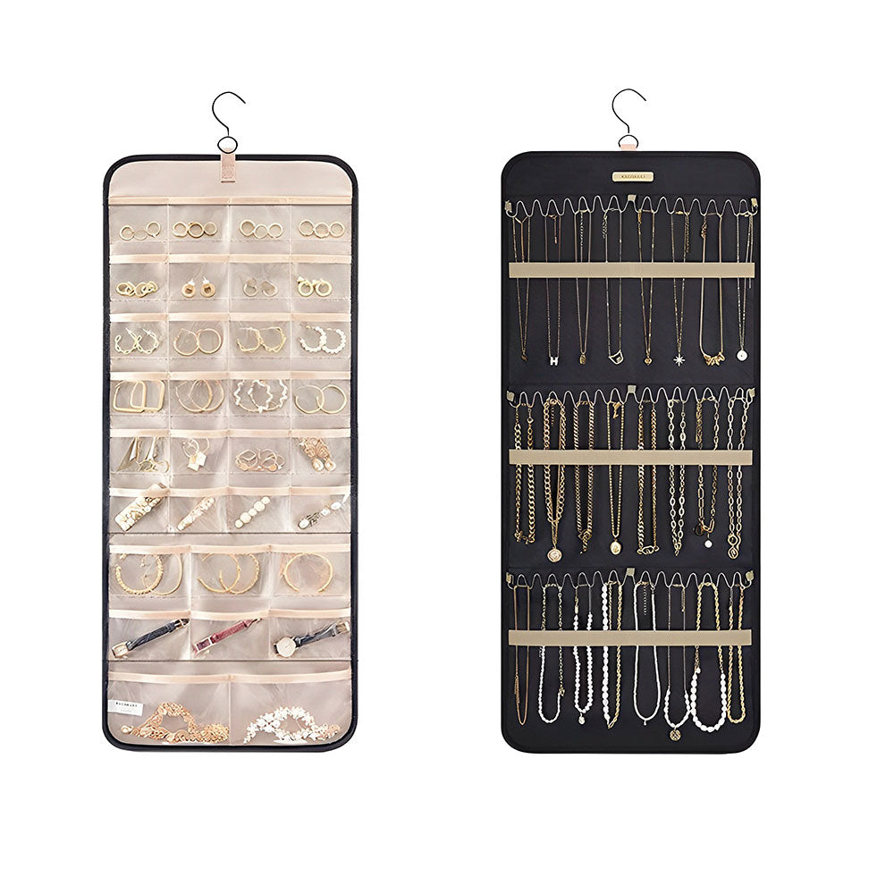 Veile Studios Hanging Antitangle Necklace Jewellery Organizer Pvc Metal Hooks 80 Characters