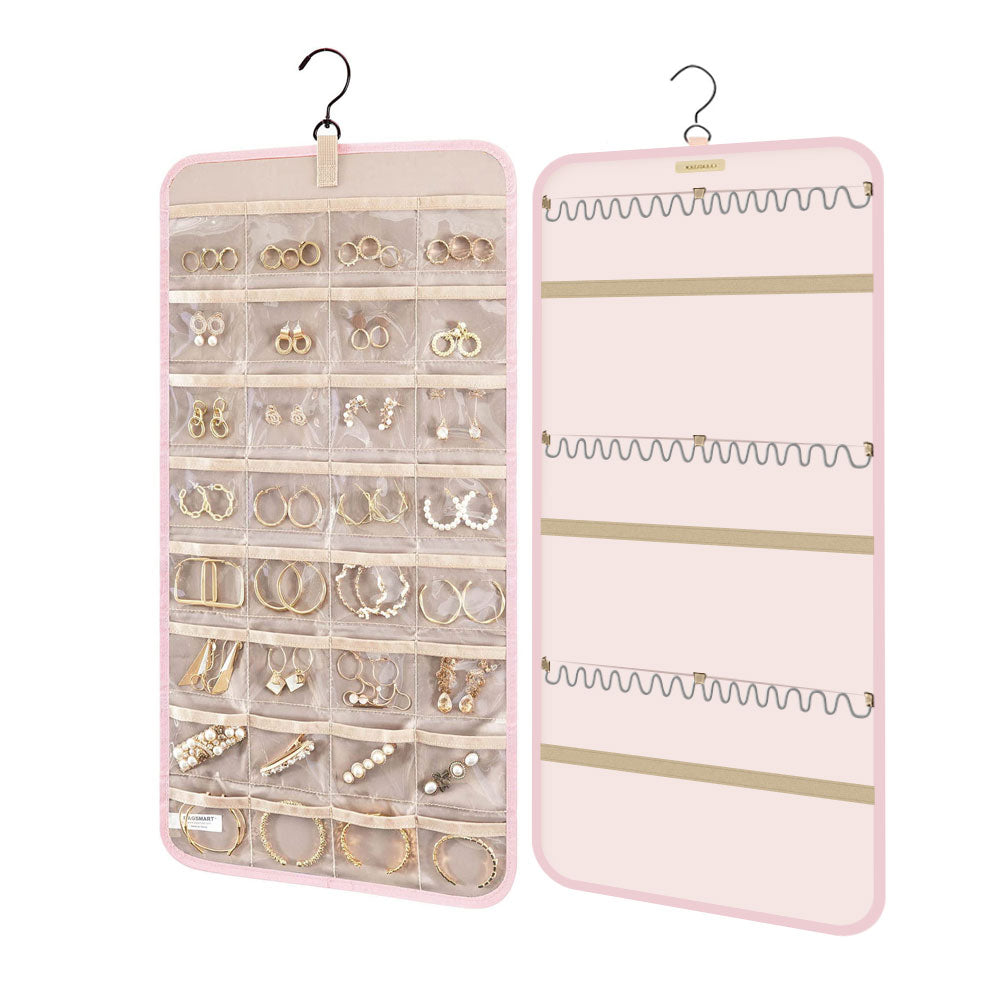 Veile Studios Hanging Antitangle Necklace Jewellery Organizer Pvc Metal Hooks 80 Characters