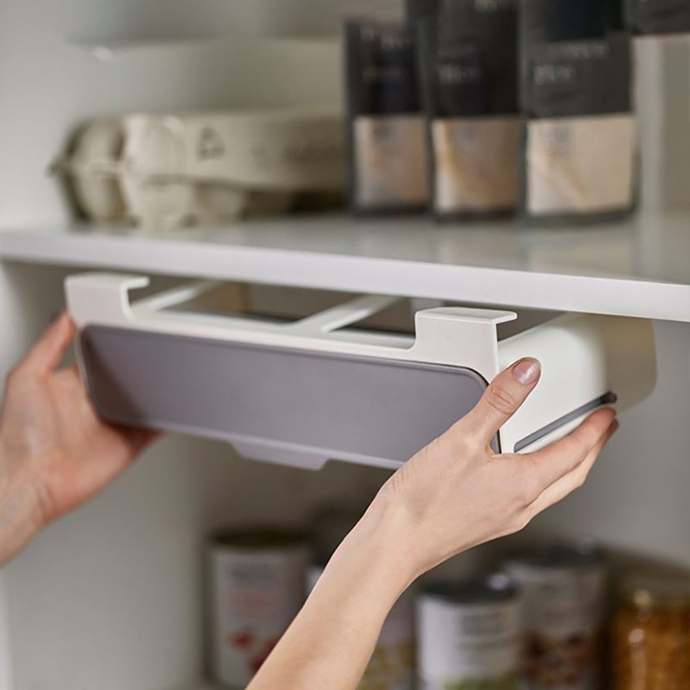 Under-Shelf Spice Rack 6 Seasoning Bottles Kitchen Cabinet Organiser