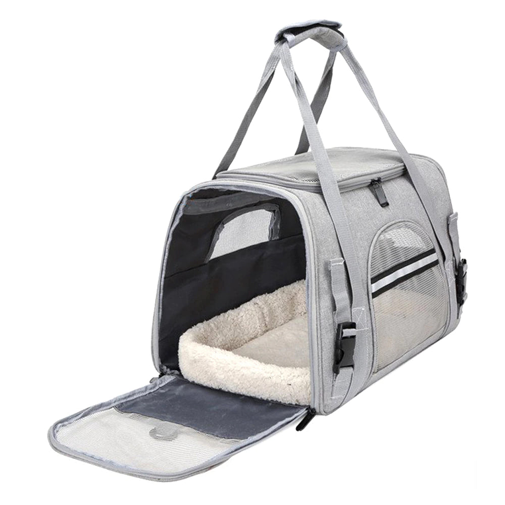 Breathable Foldable Pet Carrier Dog Cat Safety Travel Bag