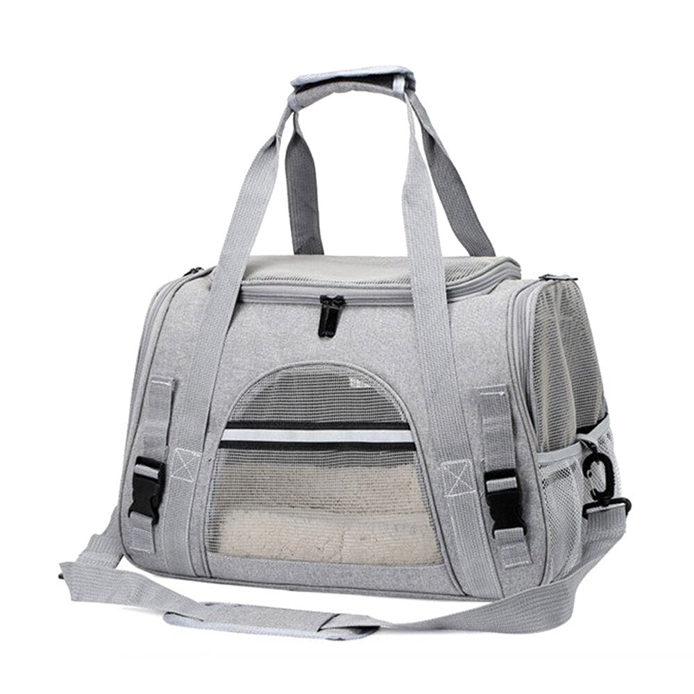 Breathable Foldable Pet Carrier Dog Cat Safety Travel Bag