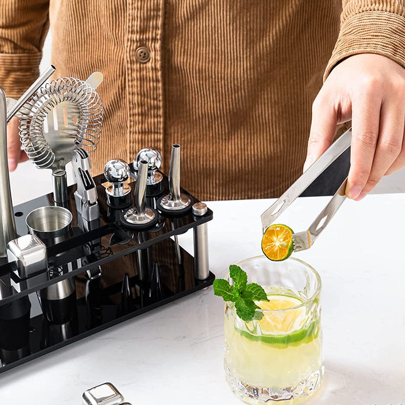 20Pcs 750Ml Cocktail Shaker Set Stainless Steel Bartending Kit