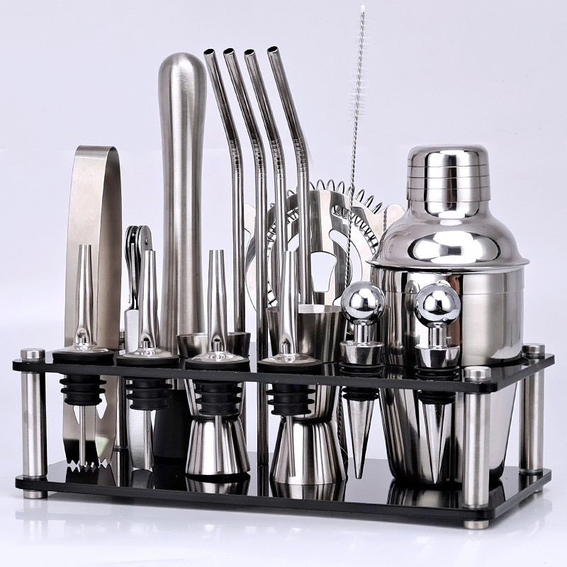 20Pcs 750Ml Cocktail Shaker Set Stainless Steel Bartending Kit