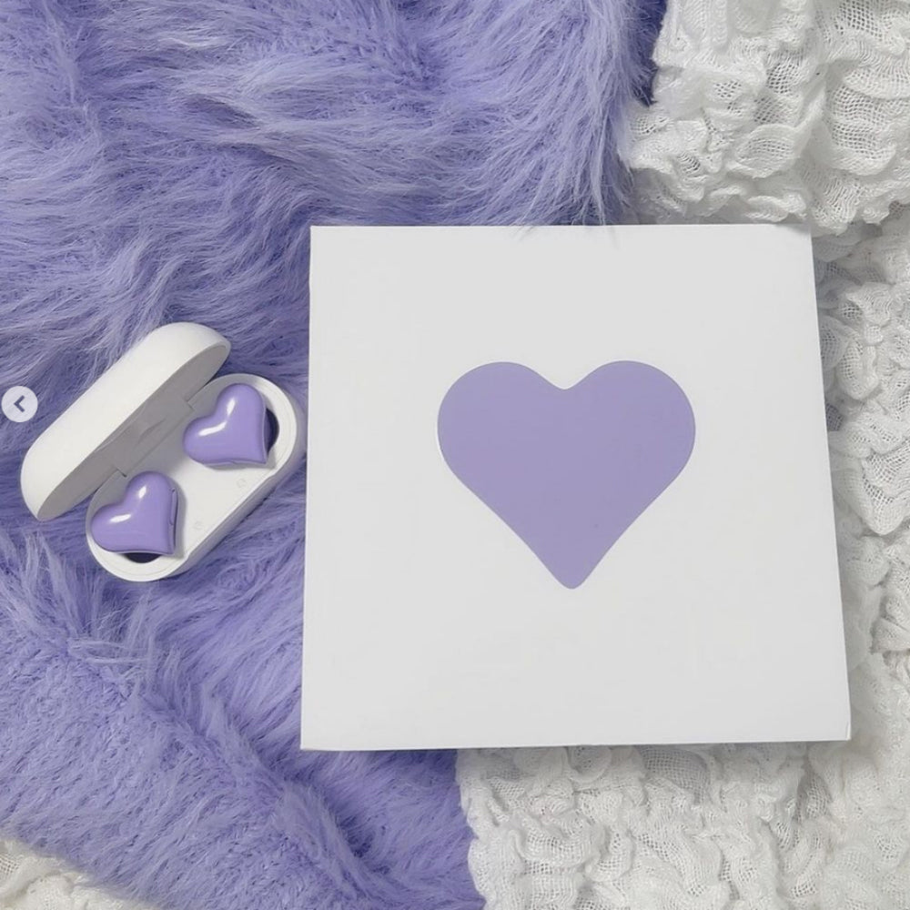 Wireless Bluetooth Heart Style Earphones Usb Rechargeable