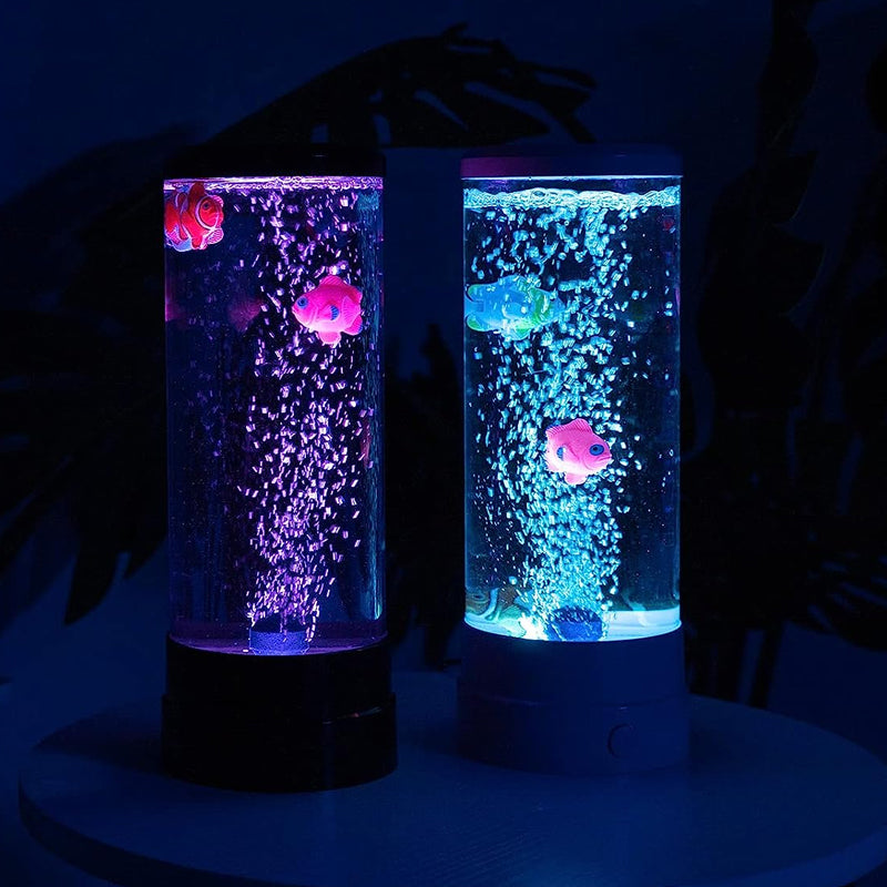 Fantasy Fish Led Remote Controlled Lava Lamp Usb Plugged-In