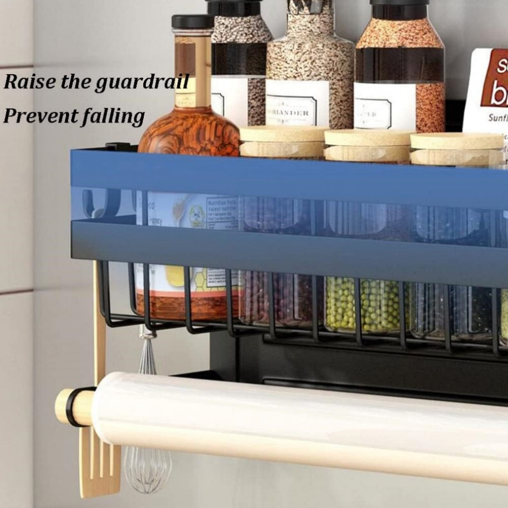 Storfex 2 Layer Magnetic Spice Rack Refrigerator Shelf Kitchen Spices