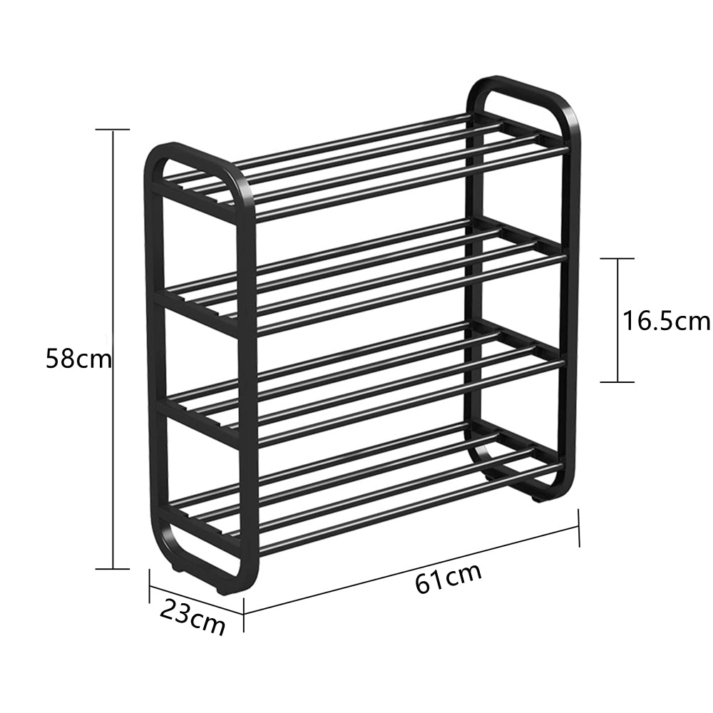 Storfex 4 Layer Shoe Storage And Organizer Rack Compact Durable Easy Assembly