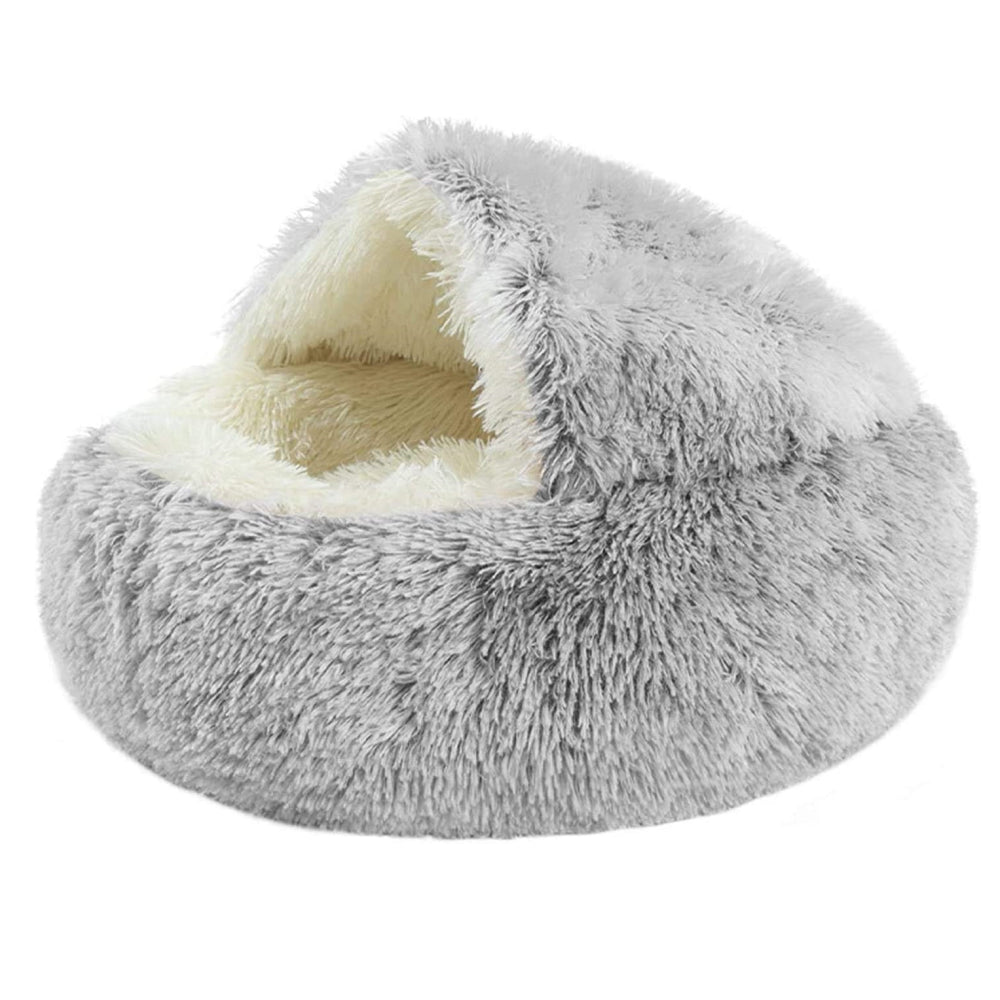 Petswol Cozy Burrowing Cave Bed For Dogs And Cats Comfortable Warm Plush Pp