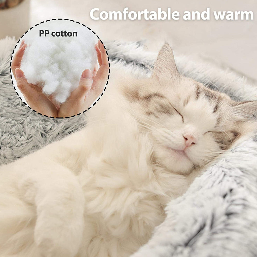 Petswol Cozy Burrowing Cave Bed For Dogs And Cats Comfortable Warm Plush Pp