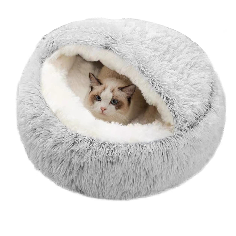 Petswol Cozy Burrowing Cave Bed For Dogs And Cats Comfortable Warm Plush Pp