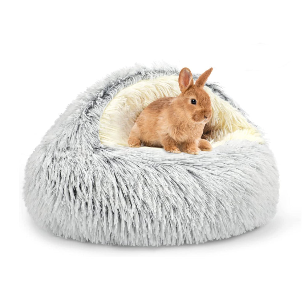 Petswol Cozy Burrowing Cave Bed For Dogs And Cats Comfortable Warm Plush Pp