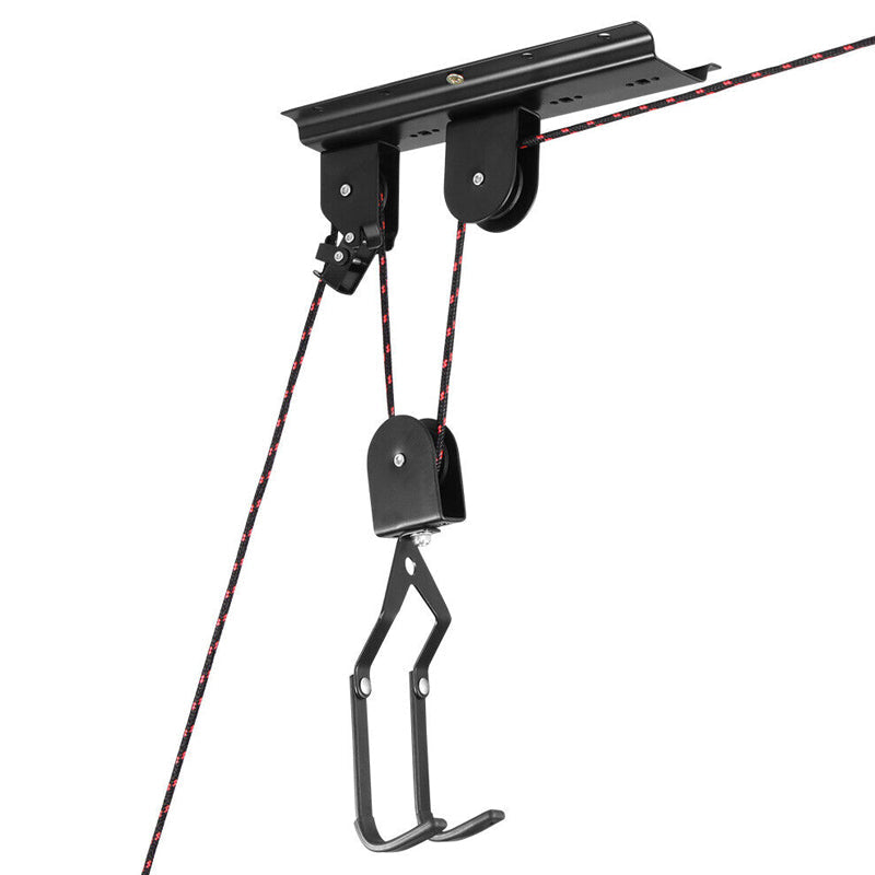 60Kg Capacity Kayak Hoist Bike Pulley System Garage Ceiling Storage Rack
