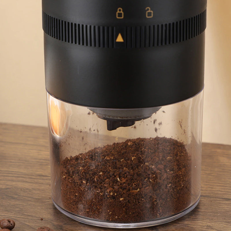 Electric Coffee Bean Grinder With Auto-Off Function- Usb Rechargeable