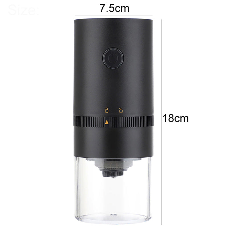 Electric Coffee Bean Grinder With Auto-Off Function- Usb Rechargeable