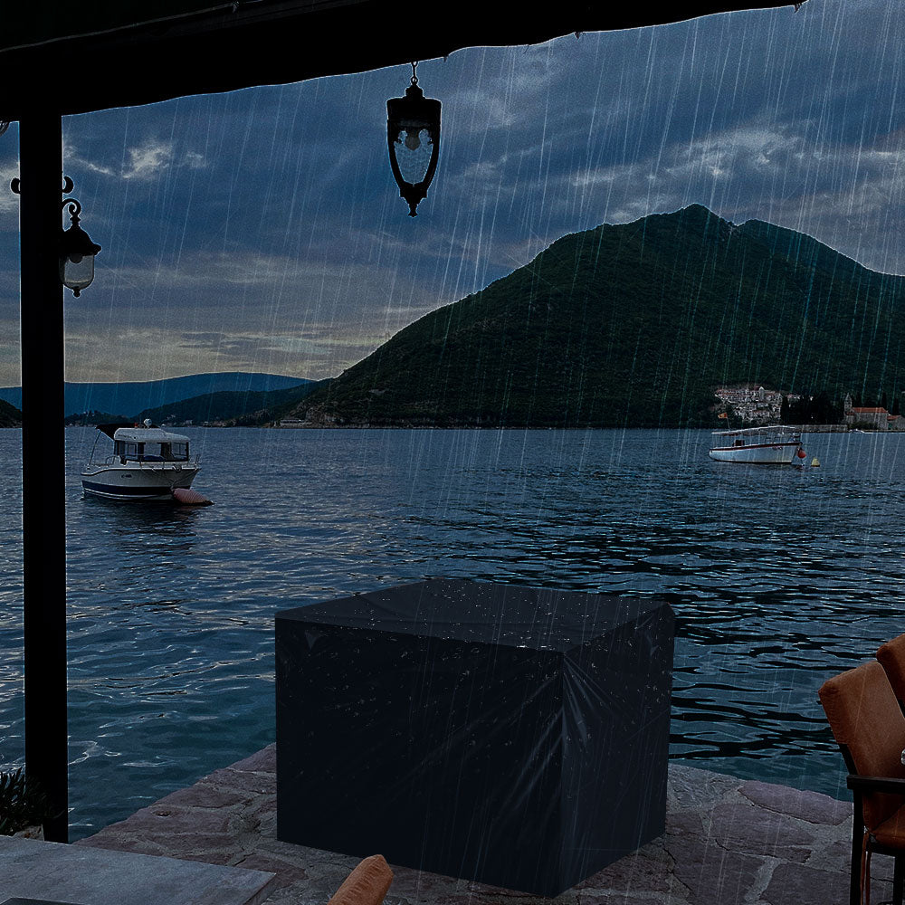 Uv Protection Outside Garden Patio Furniture Cover With Pu Coating