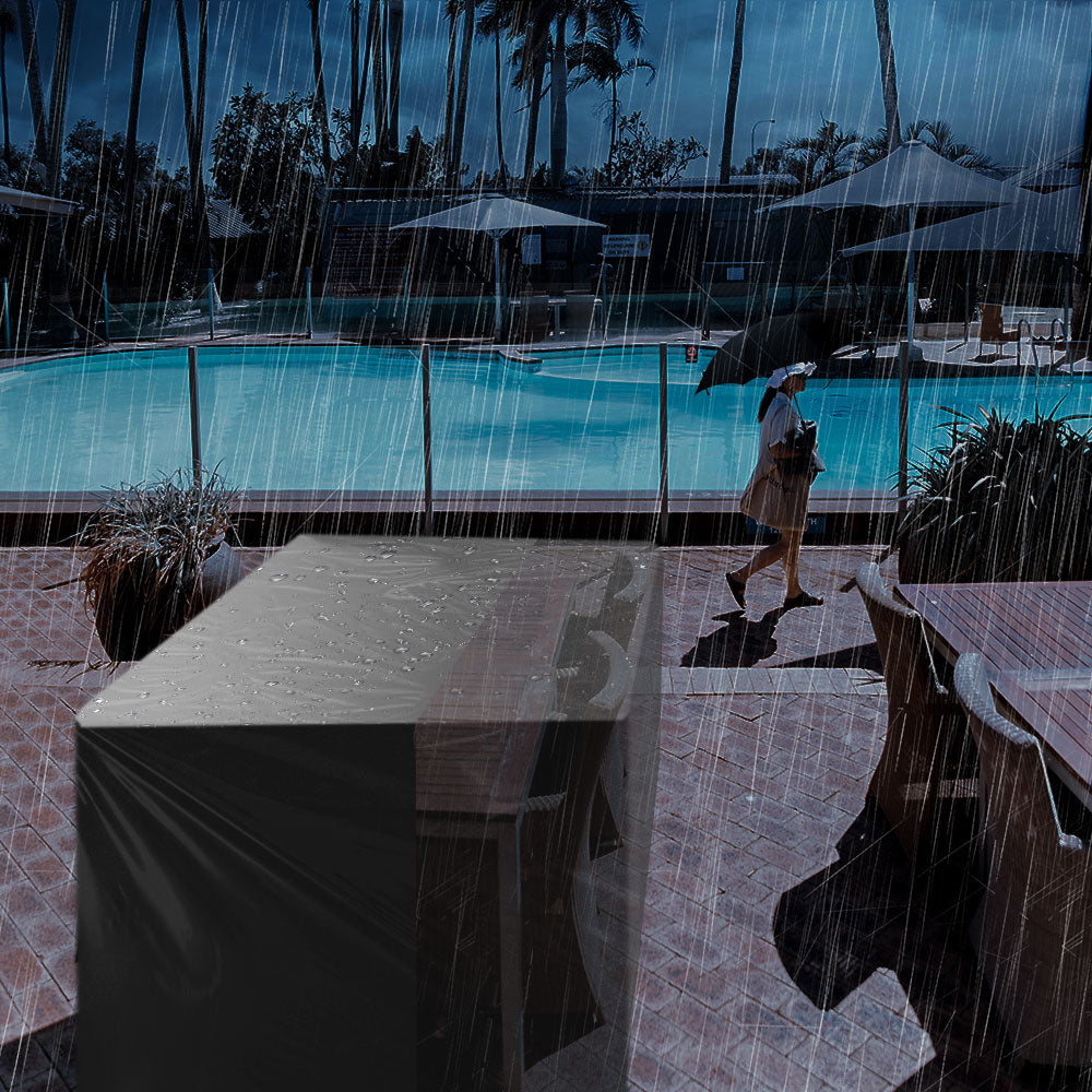 Uv Protection Outside Garden Patio Furniture Cover With Pu Coating