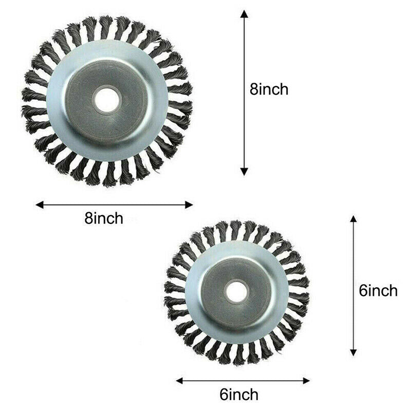 6/8 Inch Stainless Steel Wire Trimmer Head Brush Cutter For Lawnmower