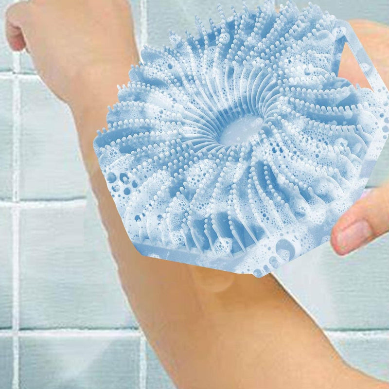 Antimicrobial Washer Silicone Exfoliating Body Scrubber For Sensitive Skin Prod