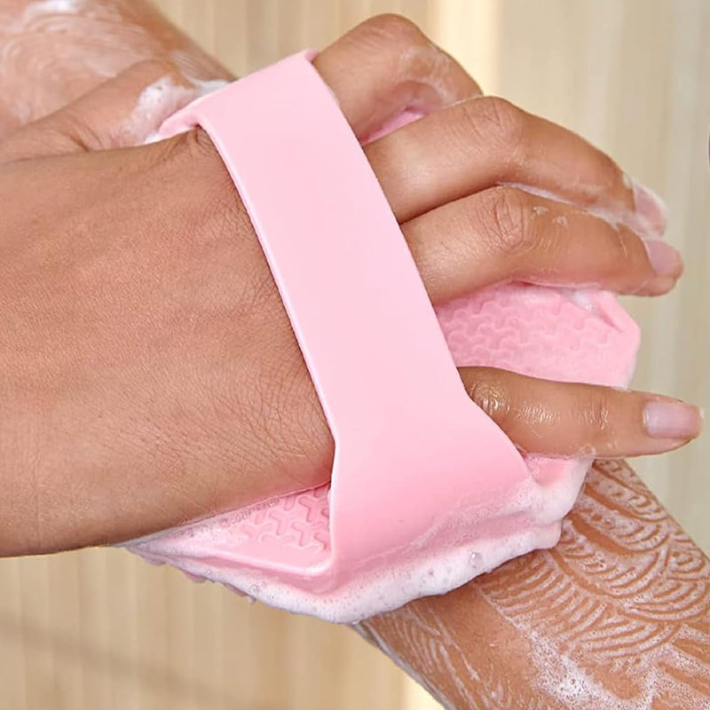 Antimicrobial Washer Silicone Exfoliating Body Scrubber For Sensitive Skin Prod