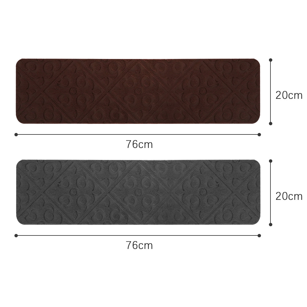 Comfeya 8 Pack Carpet Stair Treads Non-Slip Rugs | Protect Wooden Stairs Easy Installation