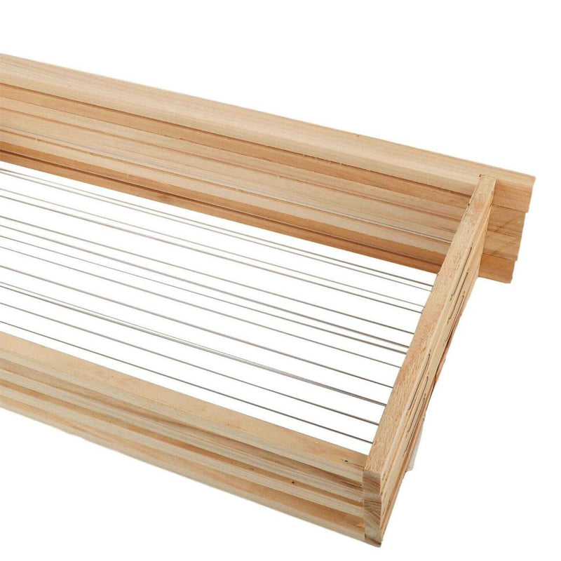 10 Pieces Unwaxed Assembled Wired Frames Beekeeping Supplies