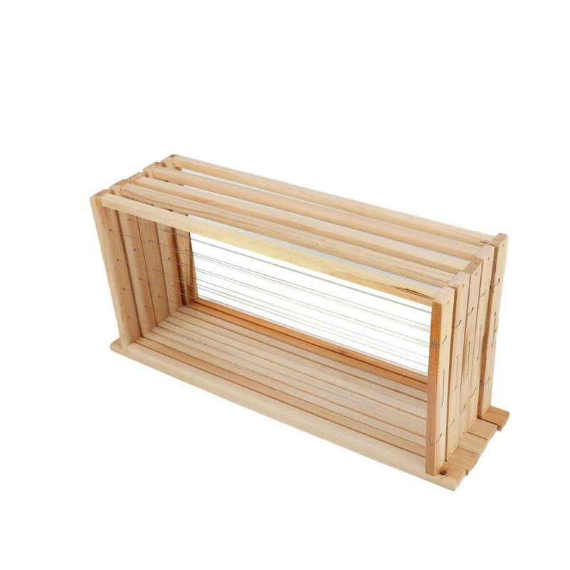 10 Pieces Unwaxed Assembled Wired Frames Beekeeping Supplies