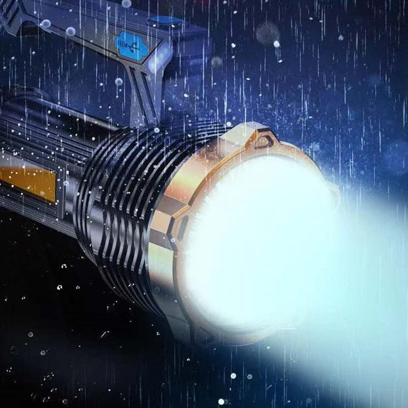 1200Mah Super Bright Searchlight Led Handheld Torch Spotlight- Usb Charging