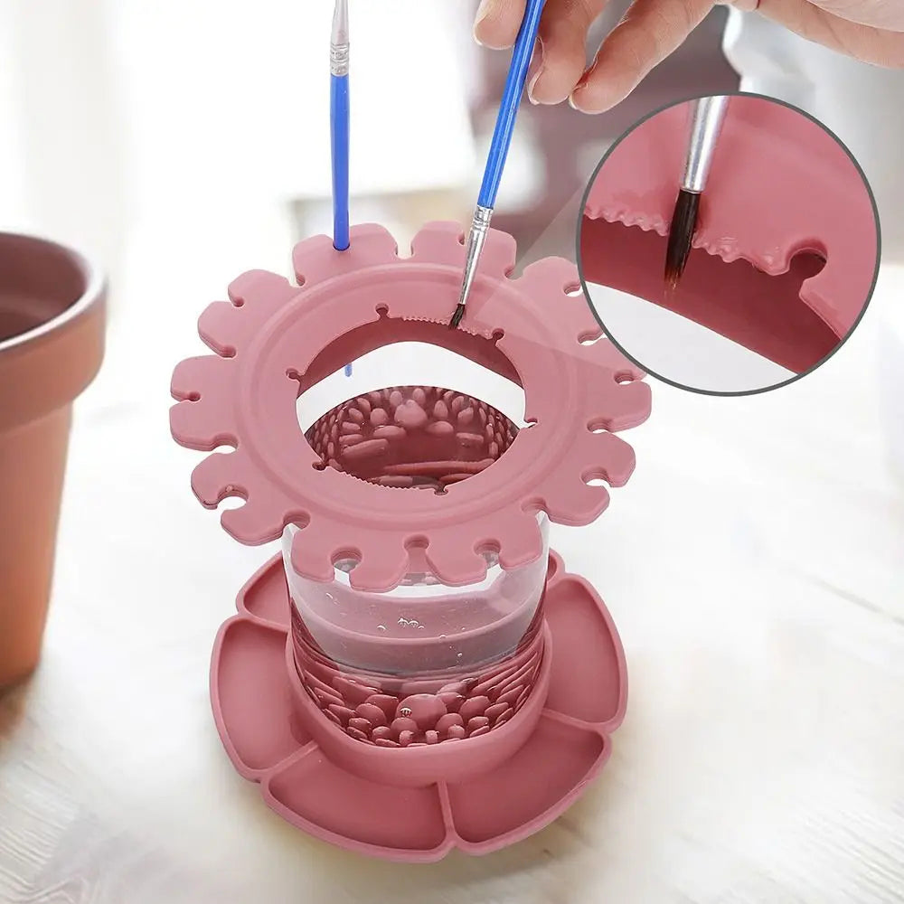 Ultimate All-In-One Paint Brush Cleaner Rinse Cup