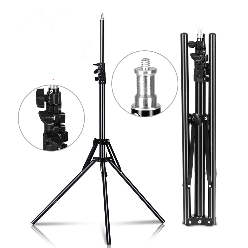 1.8M Photography Light Stand Reverse Foldable Camera Studio