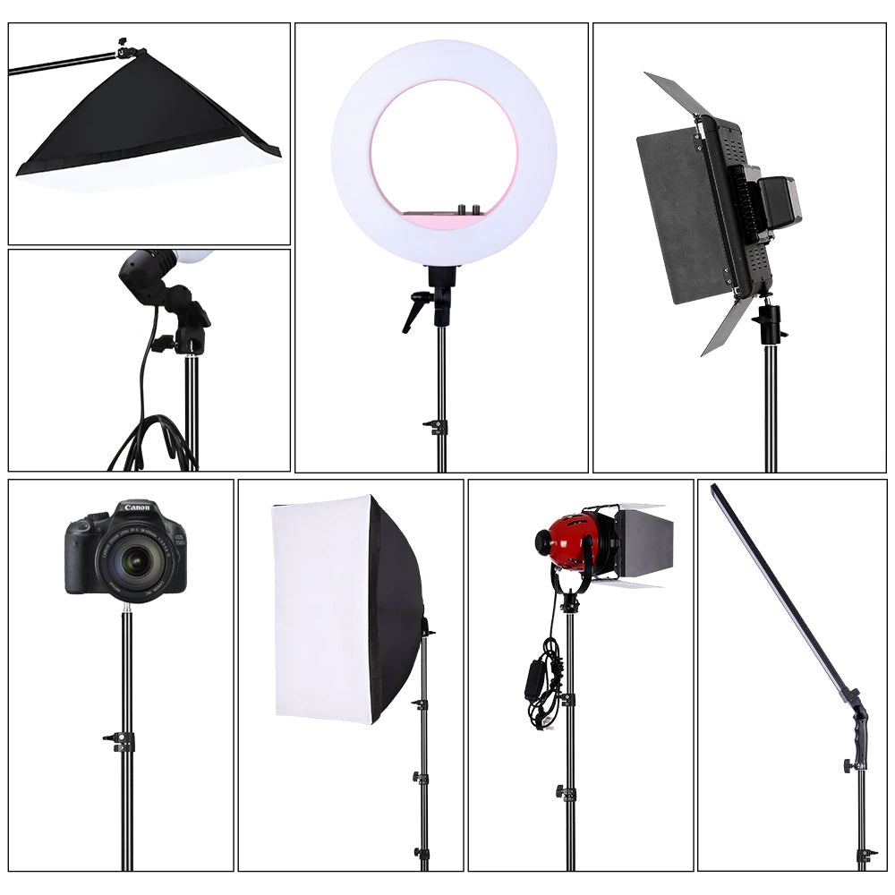 1.8M Photography Light Stand Reverse Foldable Camera Studio