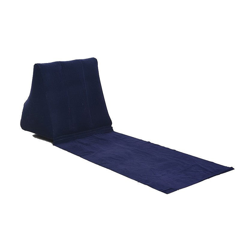 Waterproof Outdoor Inflatable Beach Pillow Triangle Cushion With Mat