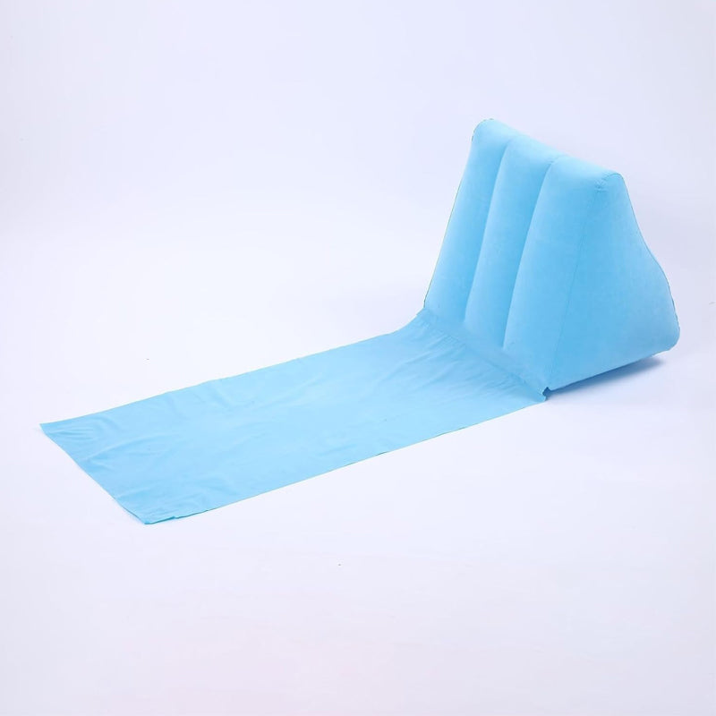Waterproof Outdoor Inflatable Beach Pillow Triangle Cushion With Mat