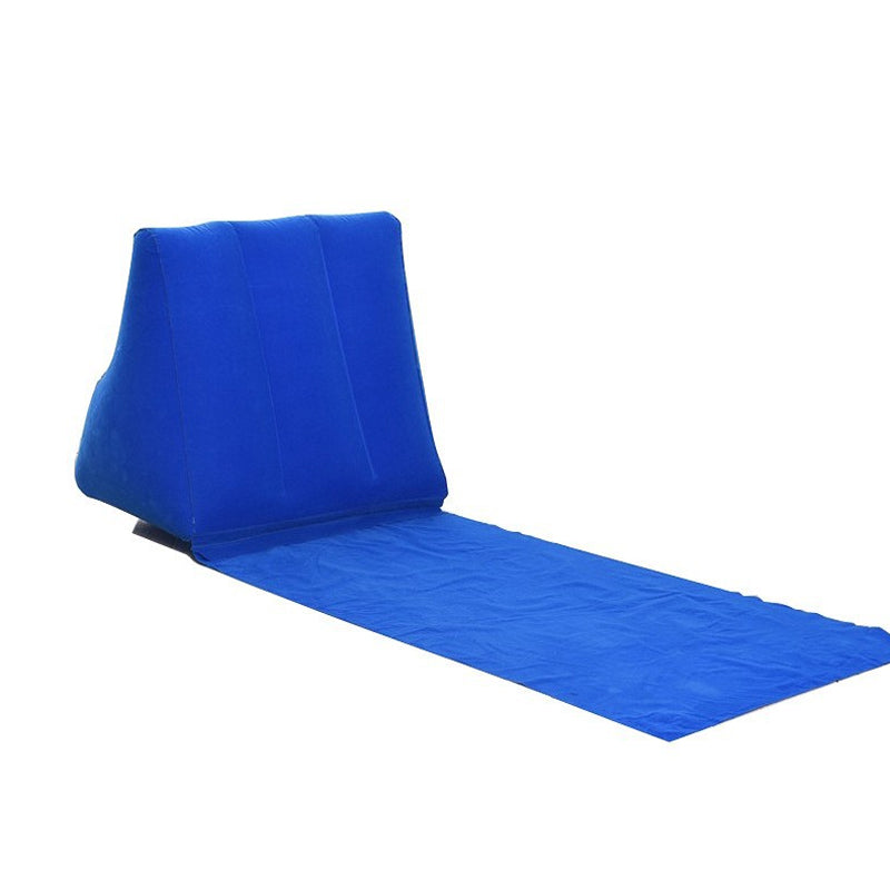 Waterproof Outdoor Inflatable Beach Pillow Triangle Cushion With Mat