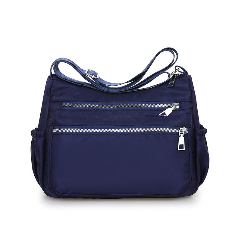 Waterproof Multi Pocket Nylon Womens Shoulder Cross Body Messenger And Travel Handbag